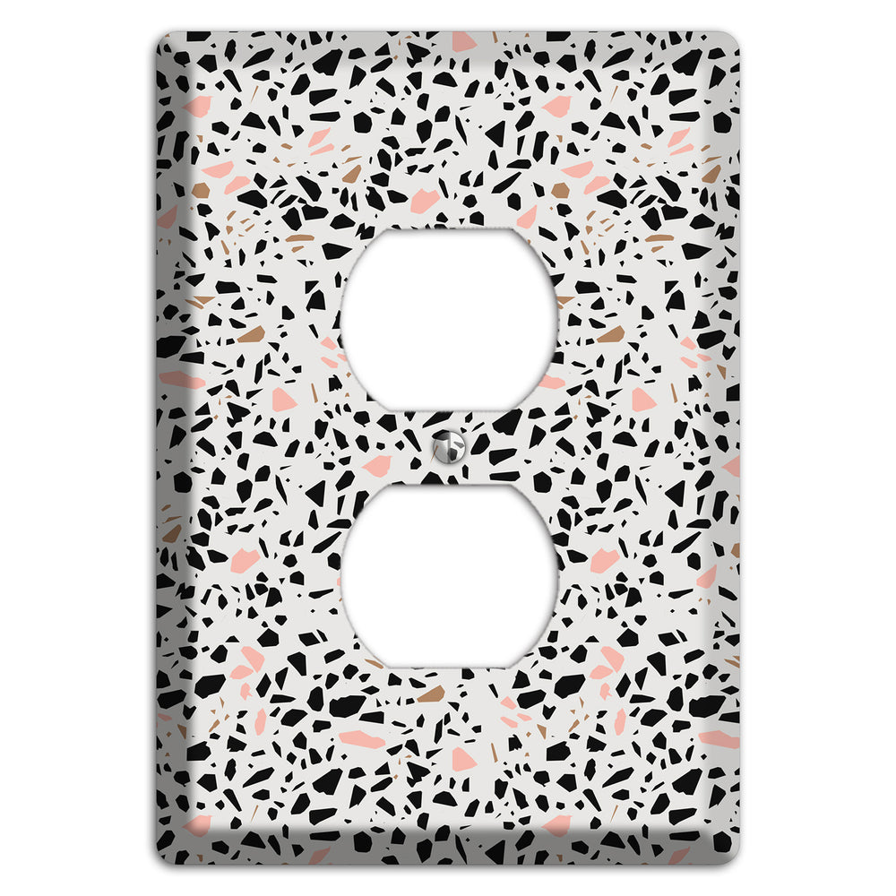 Monochrome Mix Duplex Outlet Wallplate