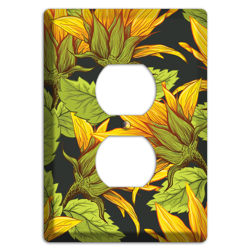 Gilded Bloom Tangle Duplex Outlet Wallplate