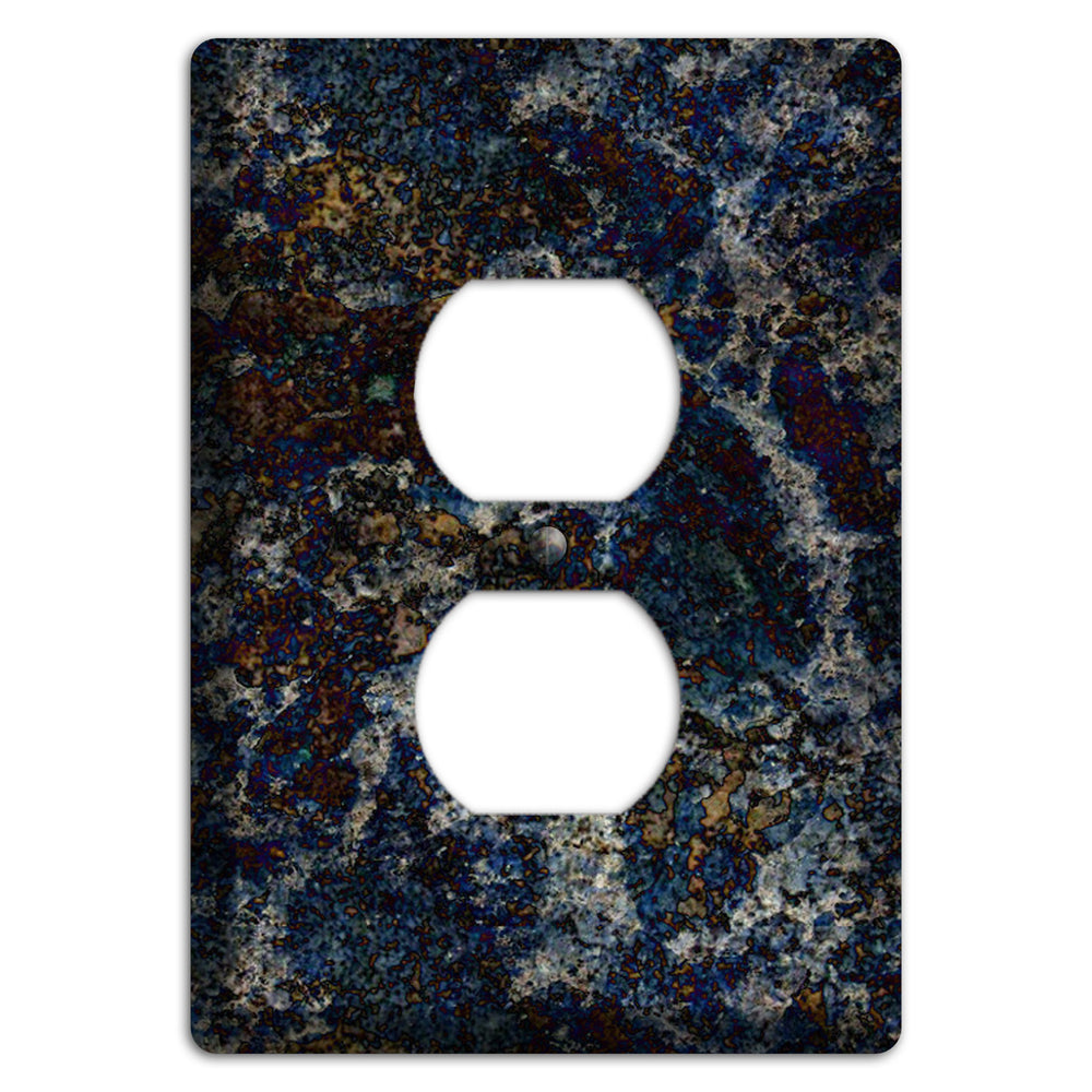 Blue Louise Granite Duplex Outlet Wallplate