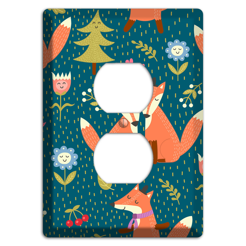 Fox Garden Love Duplex Outlet Wallplate