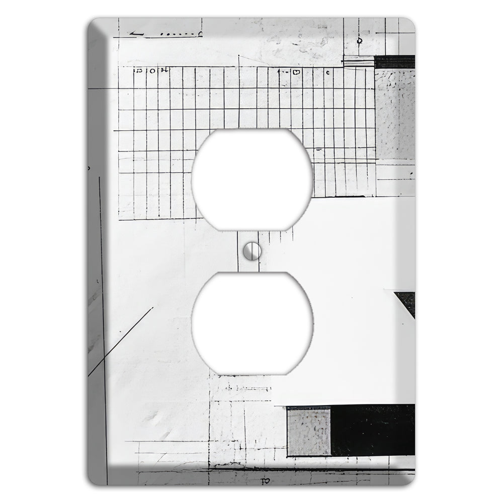 Blueprint Palimpsest Duplex Outlet Wallplate