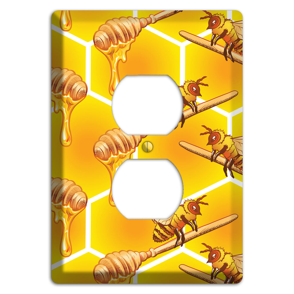 Golden Hive Ritual Duplex Outlet Wallplate