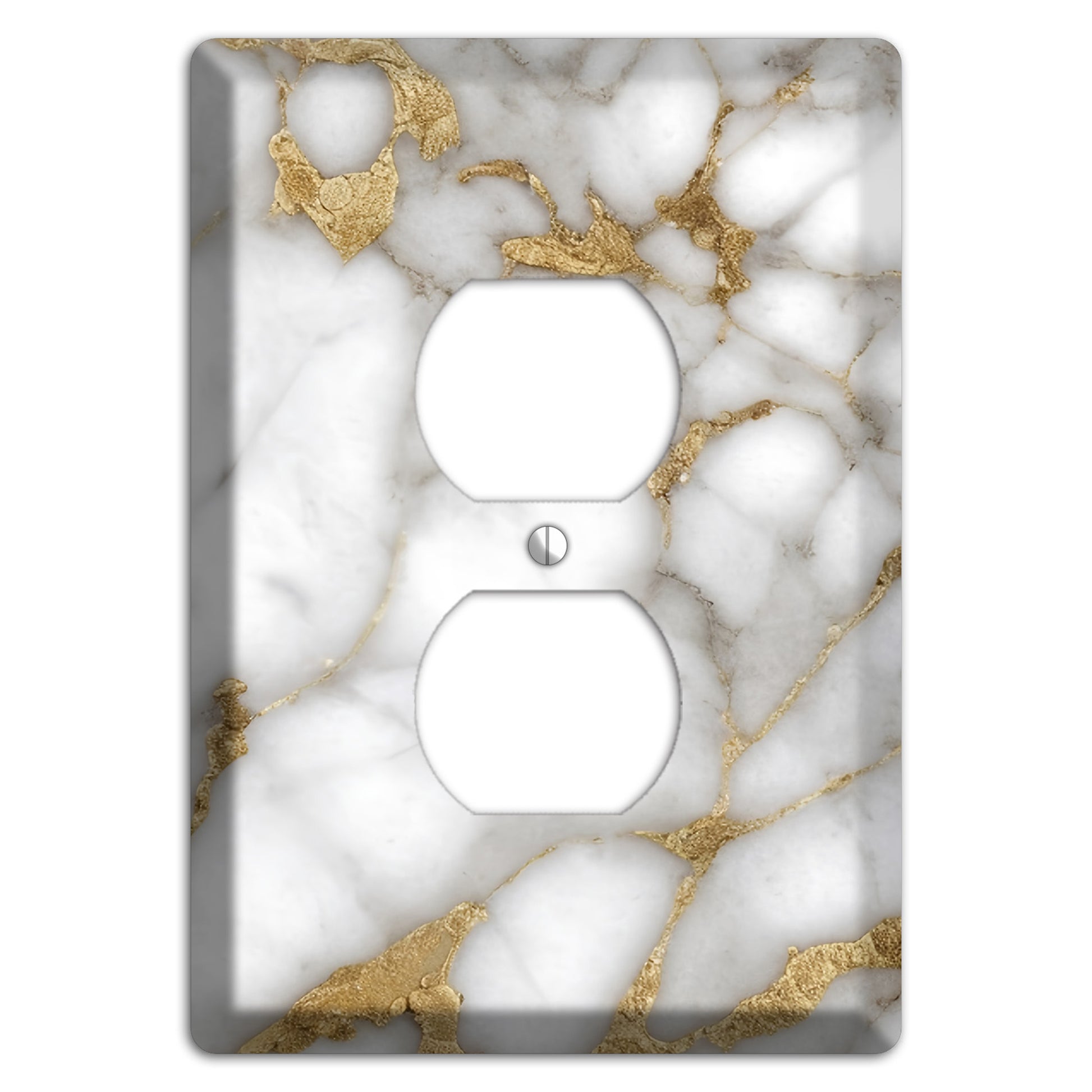 Twine Marble Duplex Outlet Wallplate