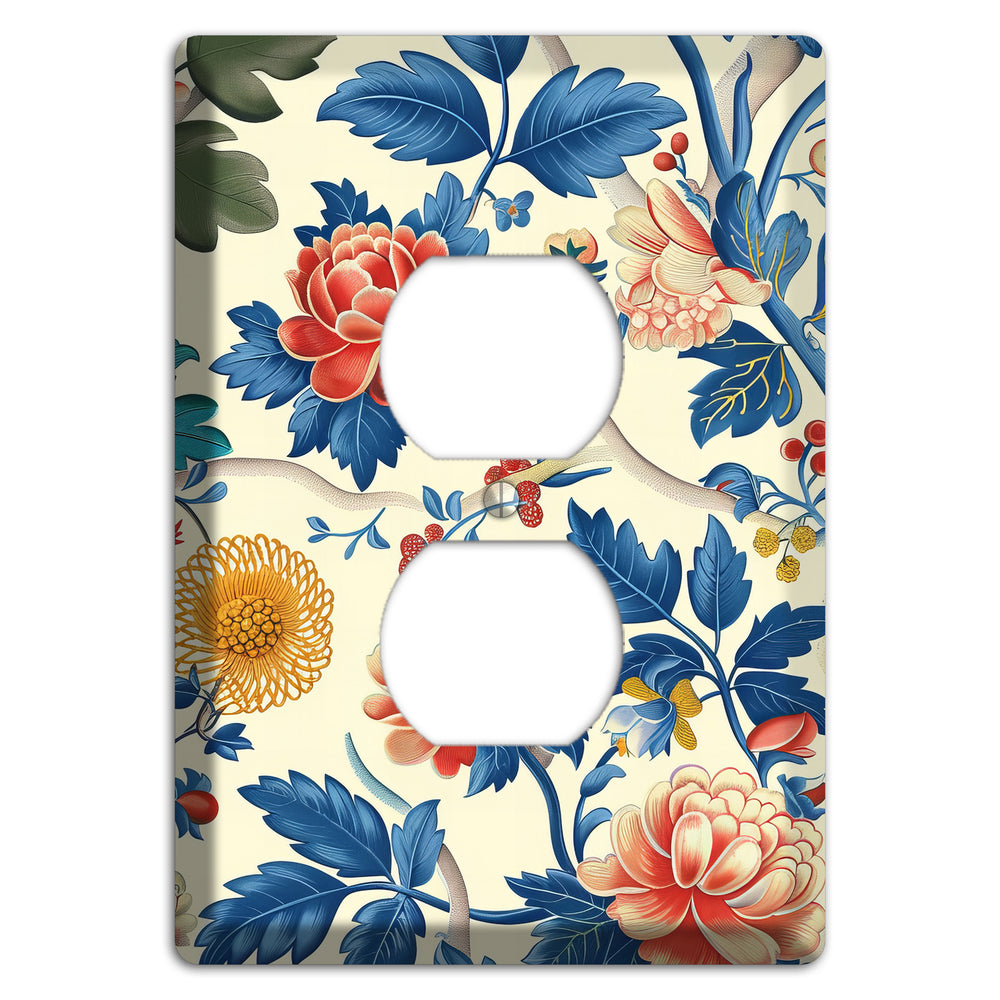 Porcelain Garden Riot Duplex Outlet Wallplate