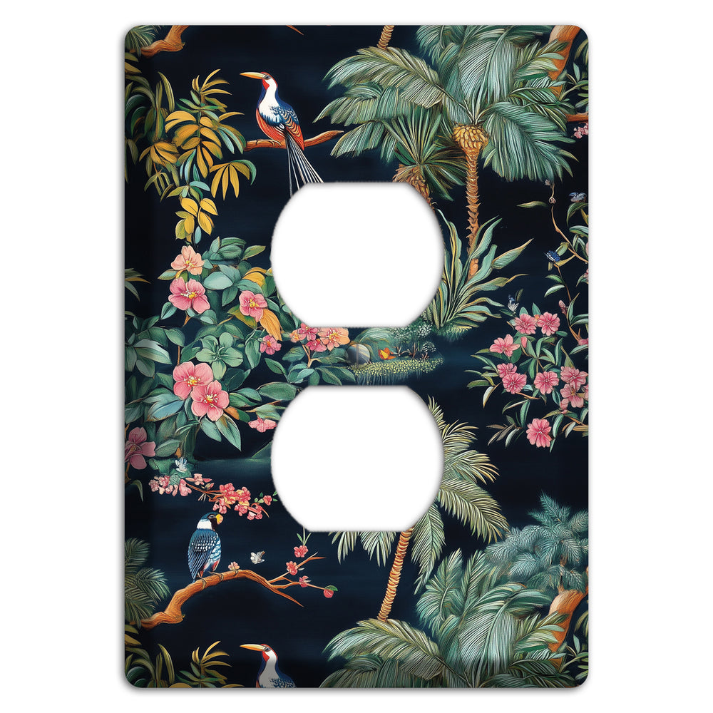 Jungle Nocturne Duplex Outlet Wallplate