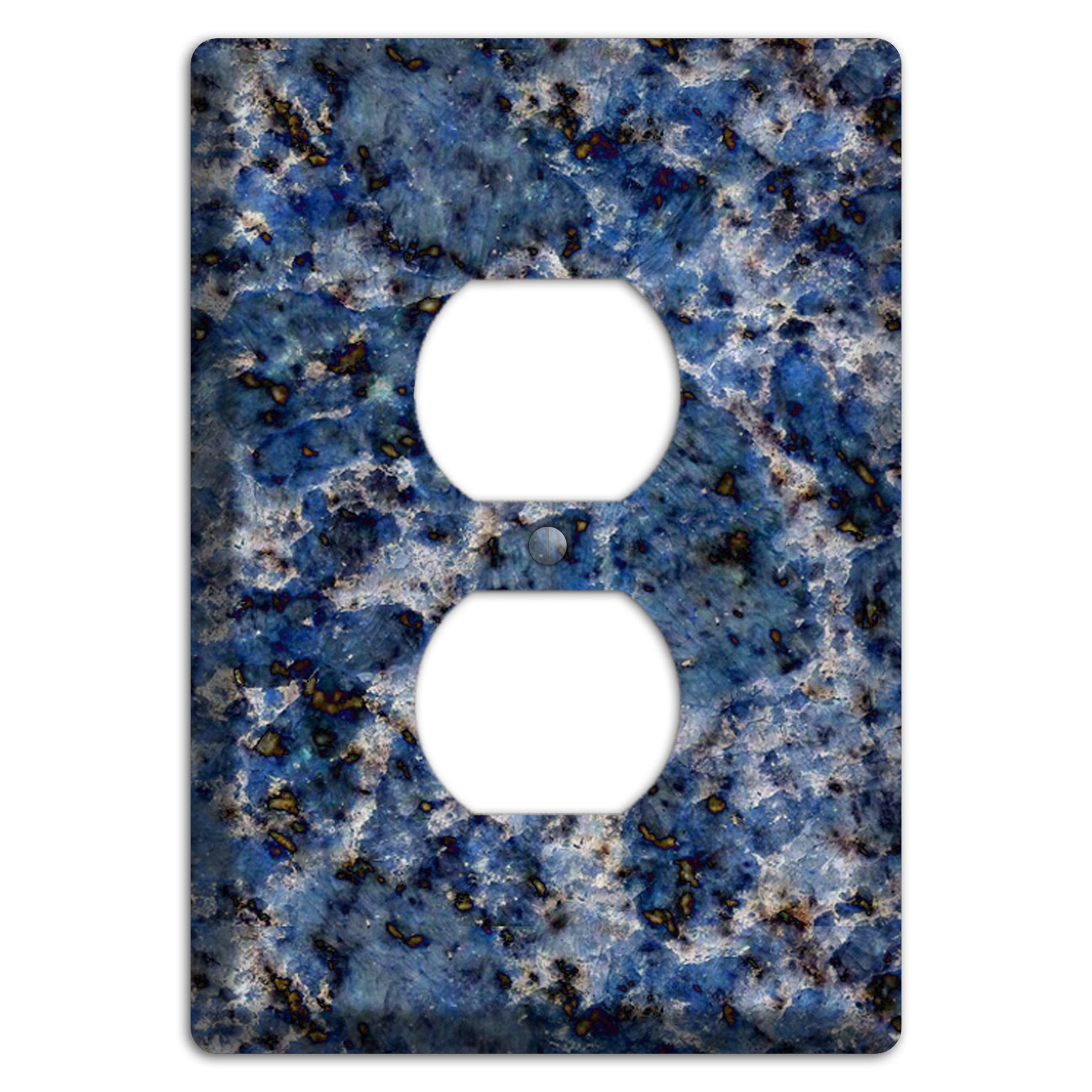 Blue Bahia Granite Duplex Outlet Wallplate