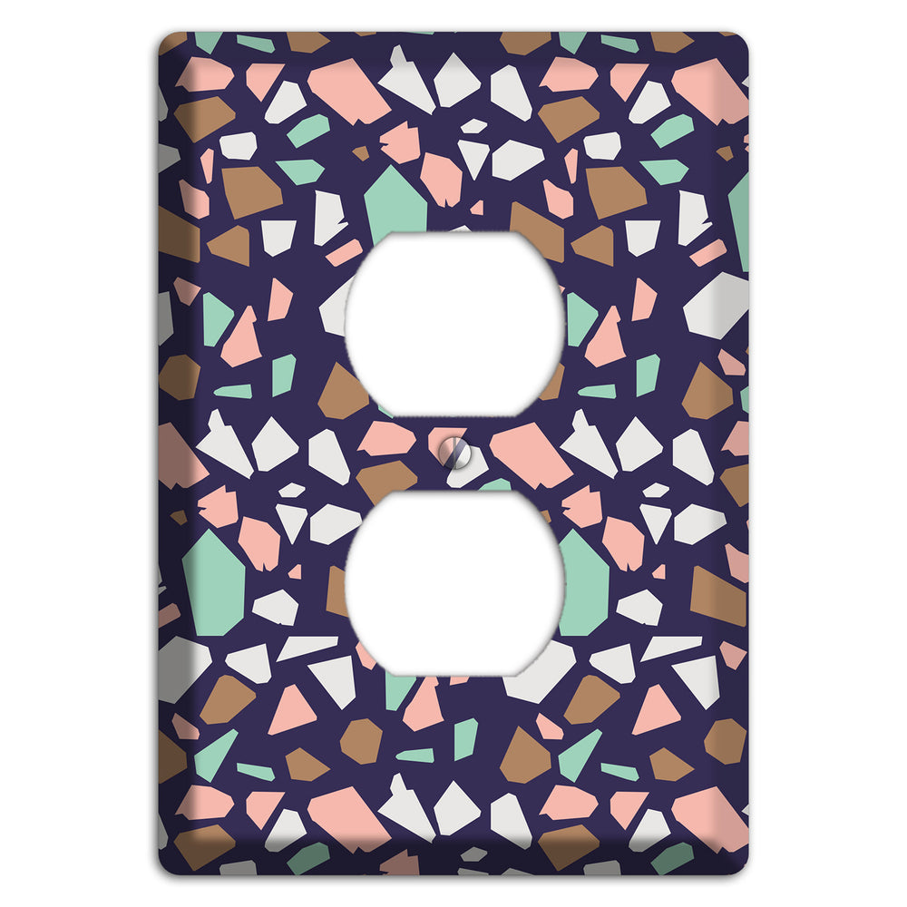 Midnight Mosaic Duplex Outlet Wallplate