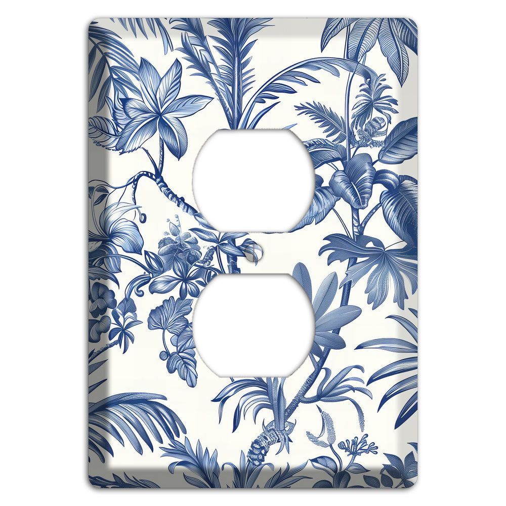 Tropic Indigo Reverie Duplex Outlet Wallplate