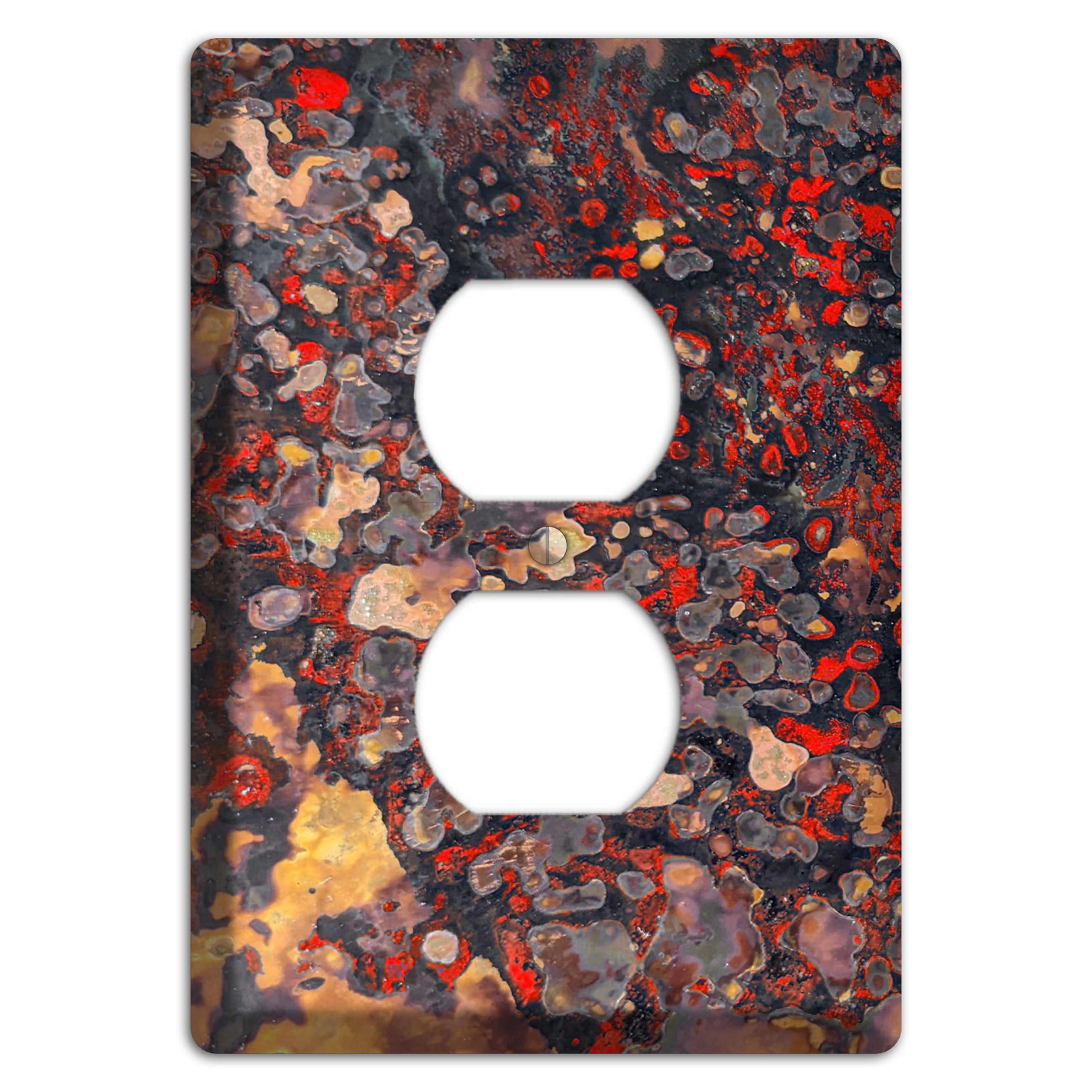 Copper Red Duplex Outlet Cover Plate