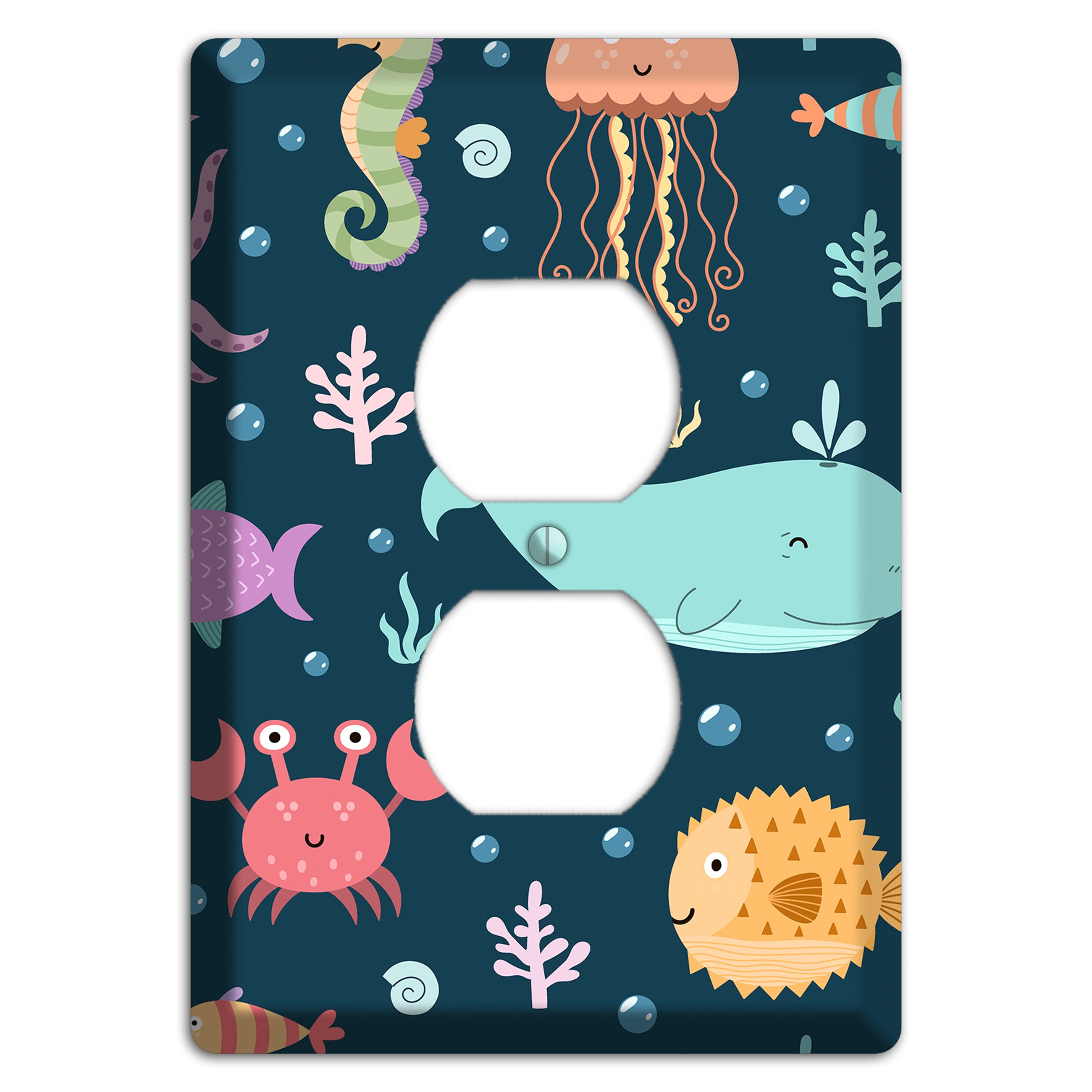 Deep Sea Cuties Duplex Outlet Wallplate