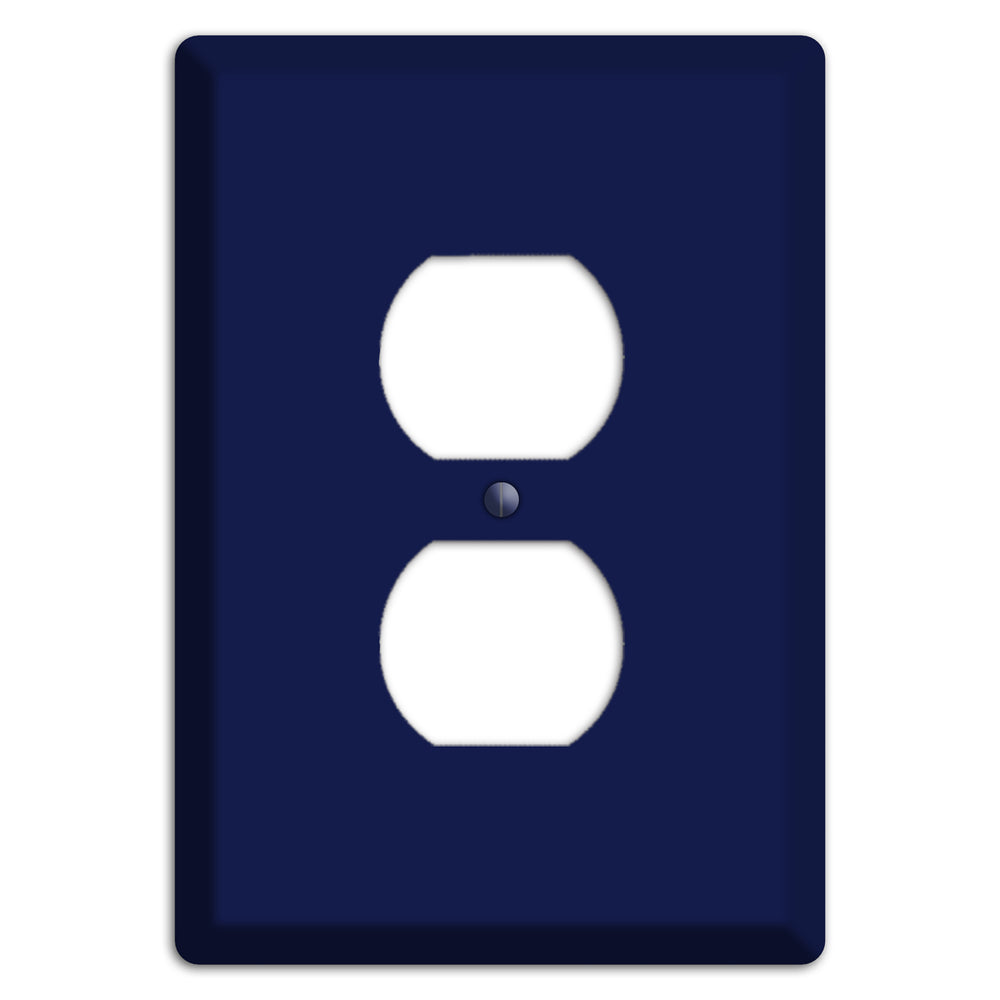 Baxter Midnight Navy Solid Duplex Outlet Wallplate