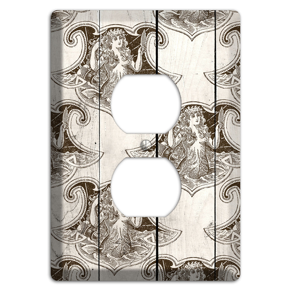 Mermaid‚Äôs Crest Duplex Outlet Wallplate