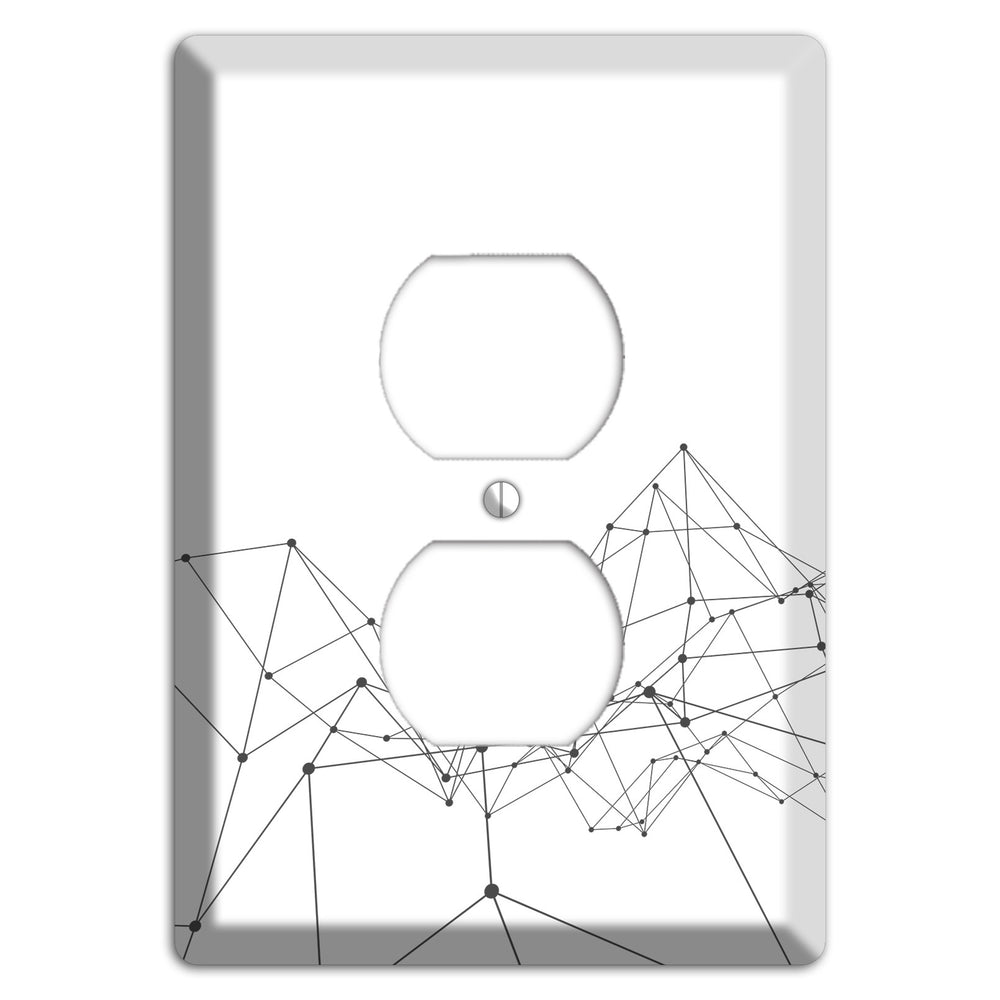Fractured Cartography Duplex Outlet Wallplate