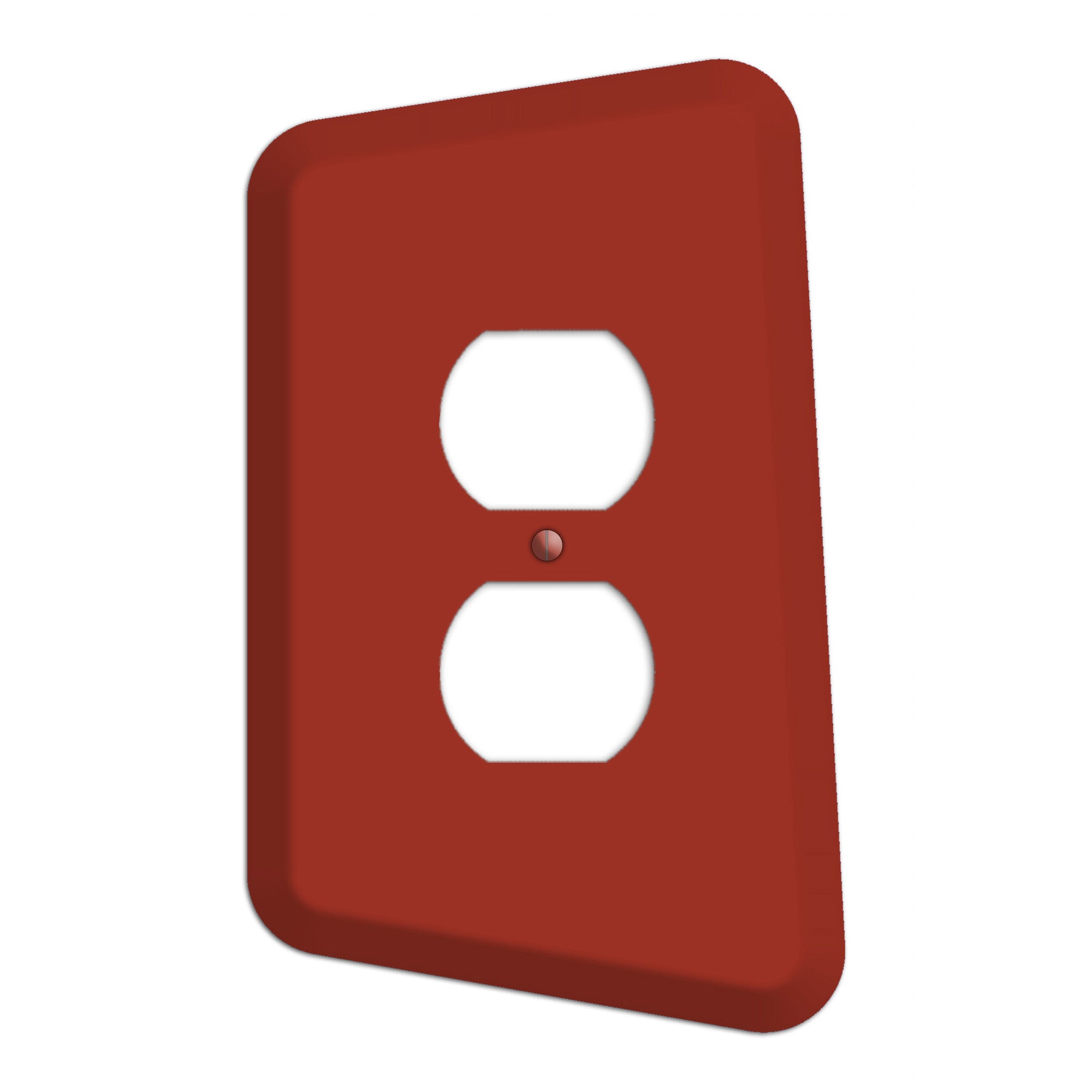 Paprika Mid-Century Duplex Outlet Wallplate