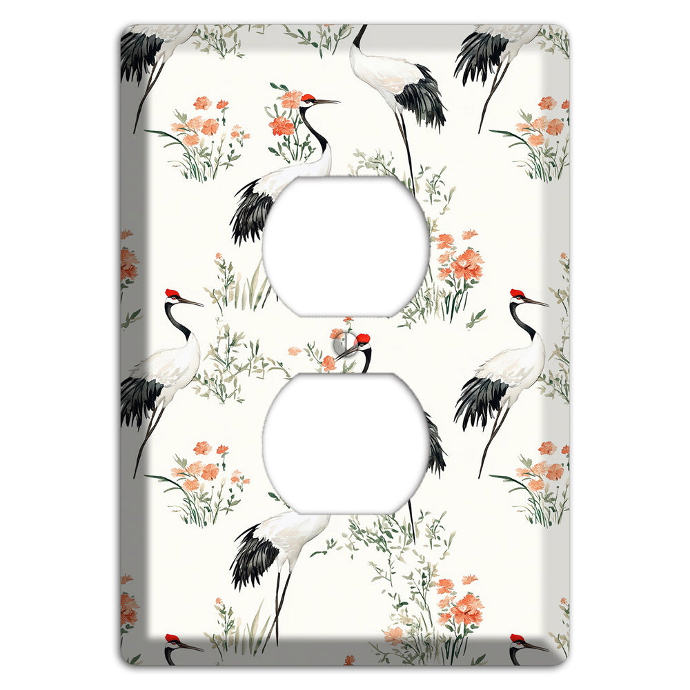 Coral Meadow Flight Duplex Outlet Wallplate
