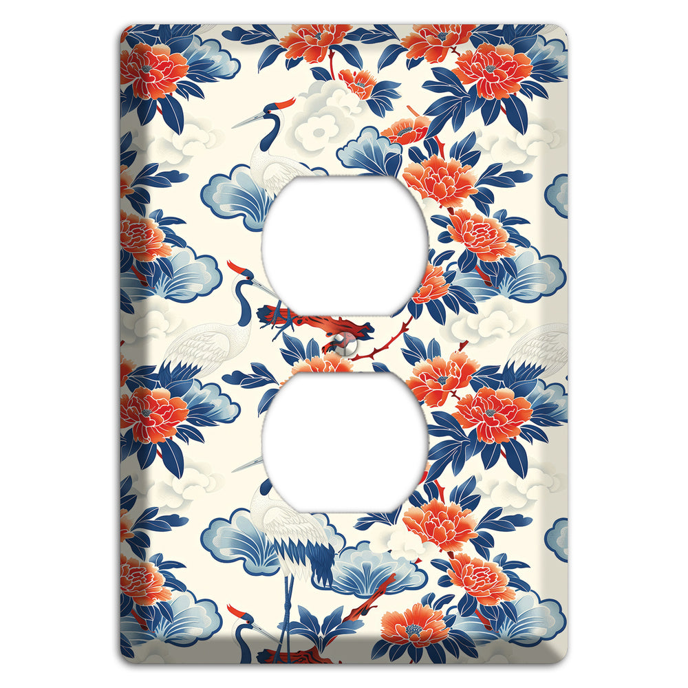 Peony & Crane Fete Duplex Outlet Wallplate