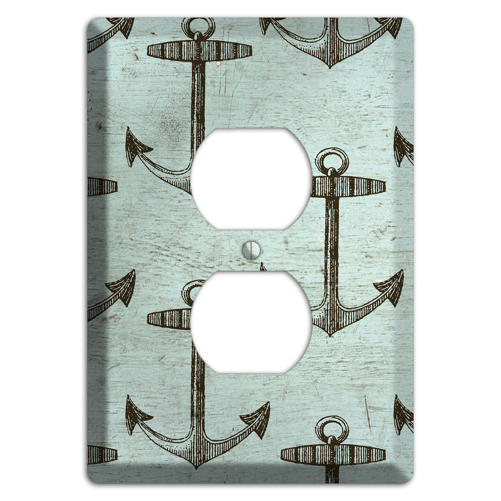 Anchored in Time Duplex Outlet Wallplate