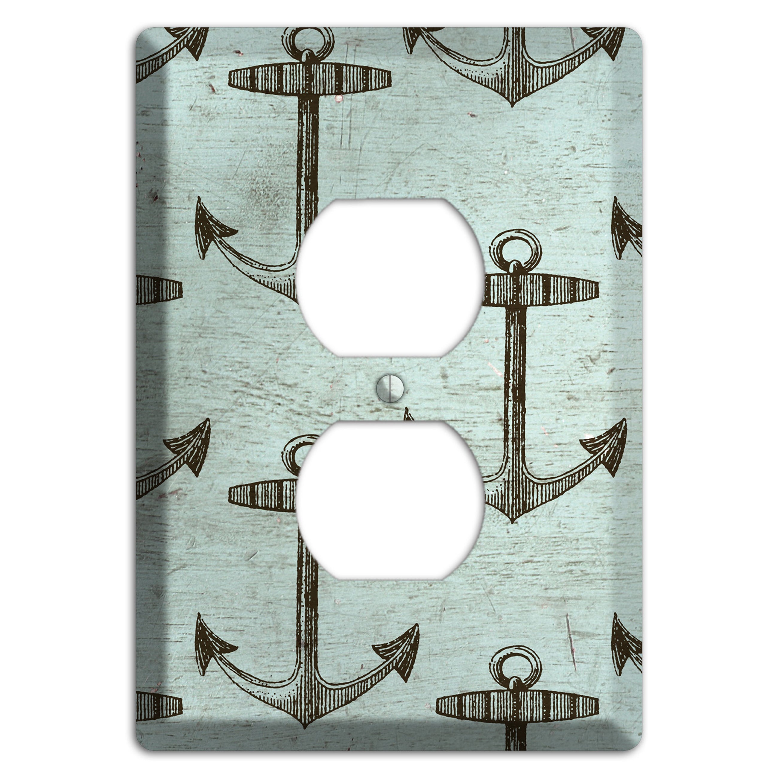 Anchored in Time Duplex Outlet Wallplate