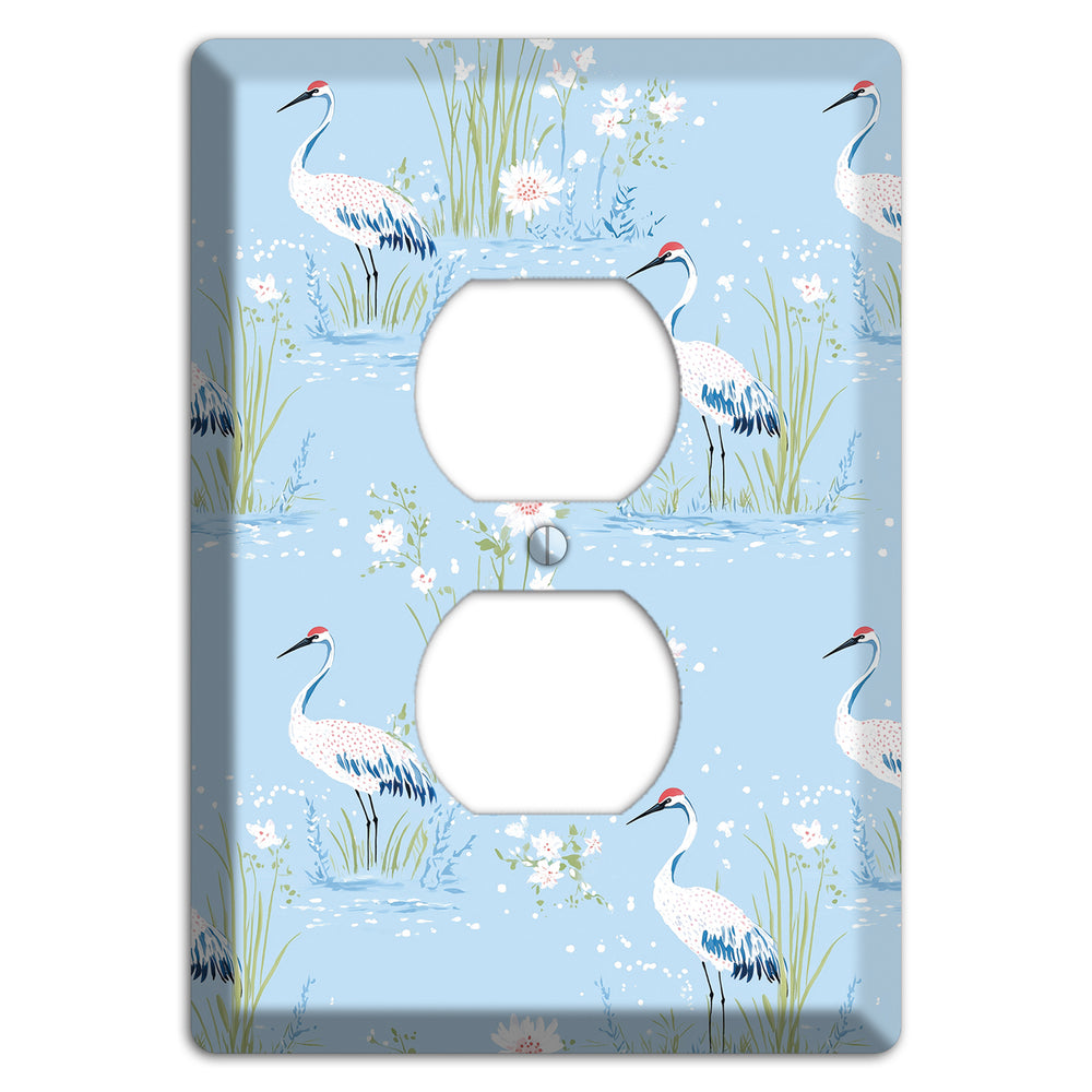 Powder Blue Marsh Duplex Outlet Wallplate