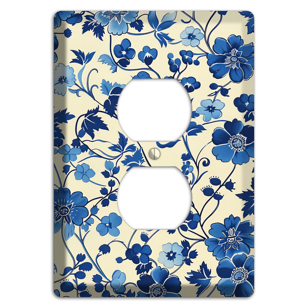 Porcelain Garden Riot Duplex Outlet Wallplate