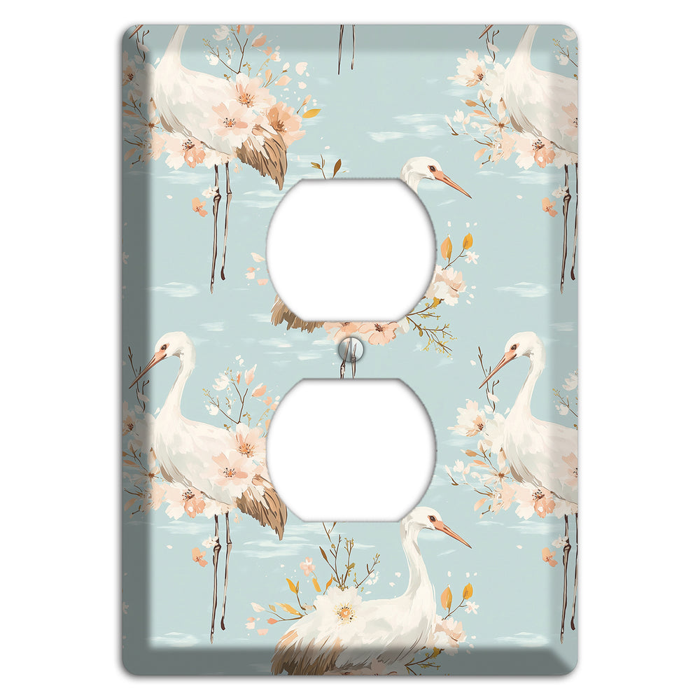 Celadon Crane Reverie Duplex Outlet Wallplate