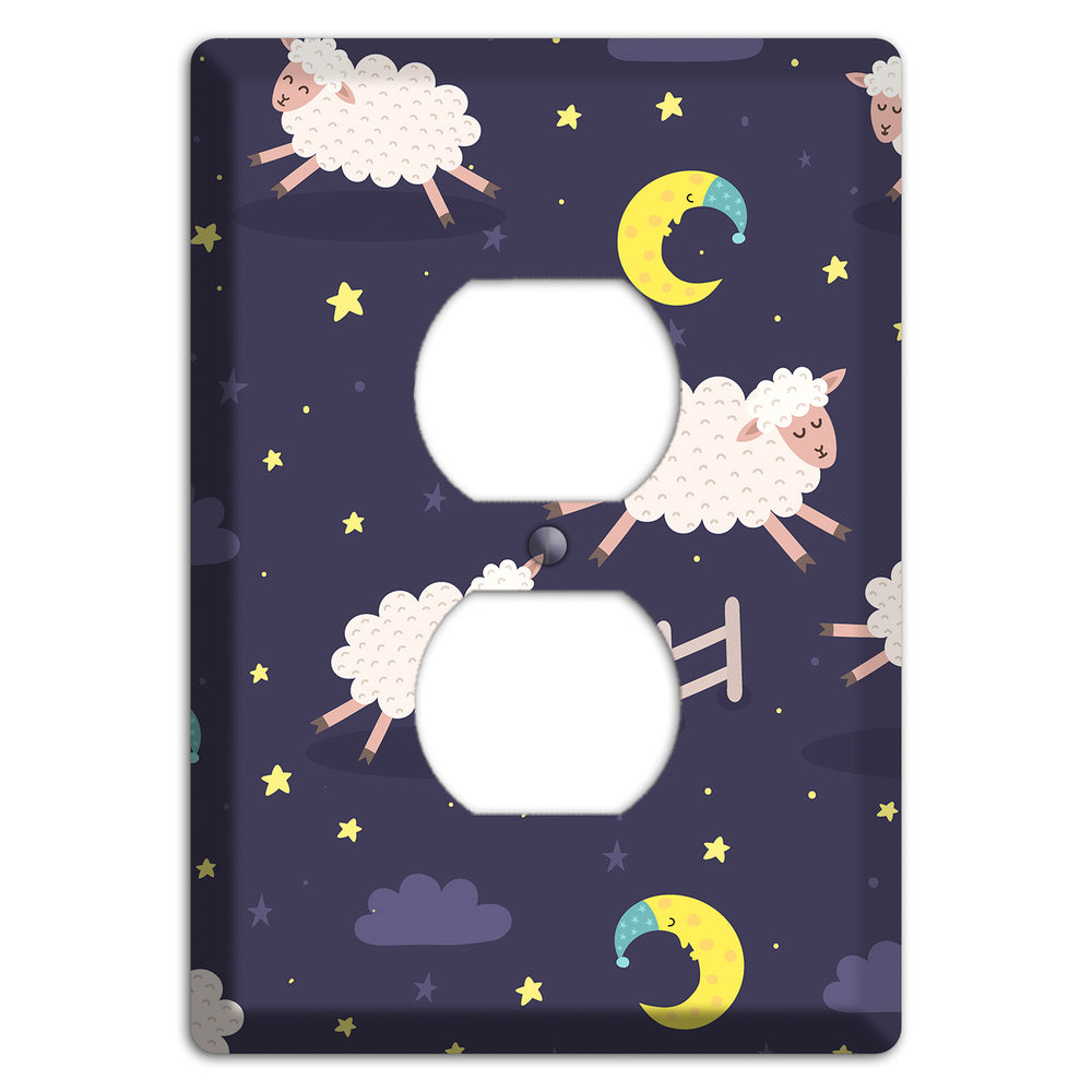 Counting Sheep Duplex Outlet Wallplate