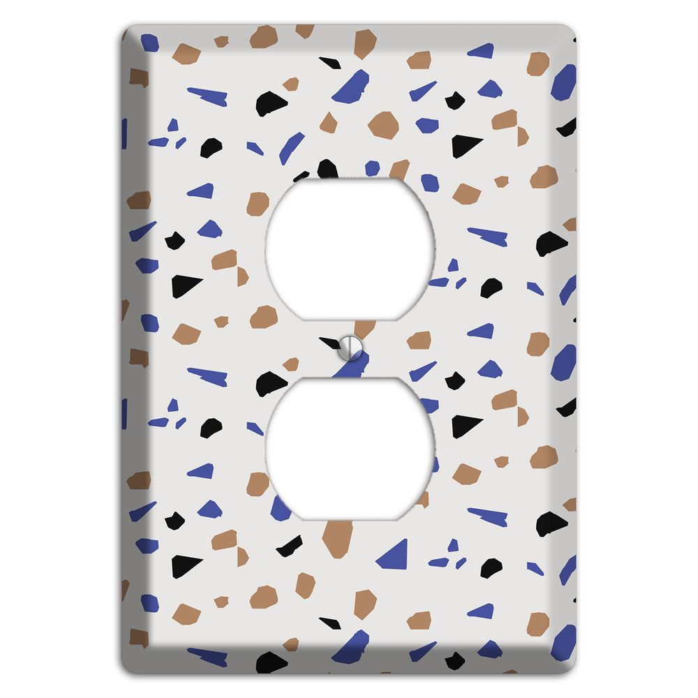 Retro Pop Terrazzo Duplex Outlet Wallplate