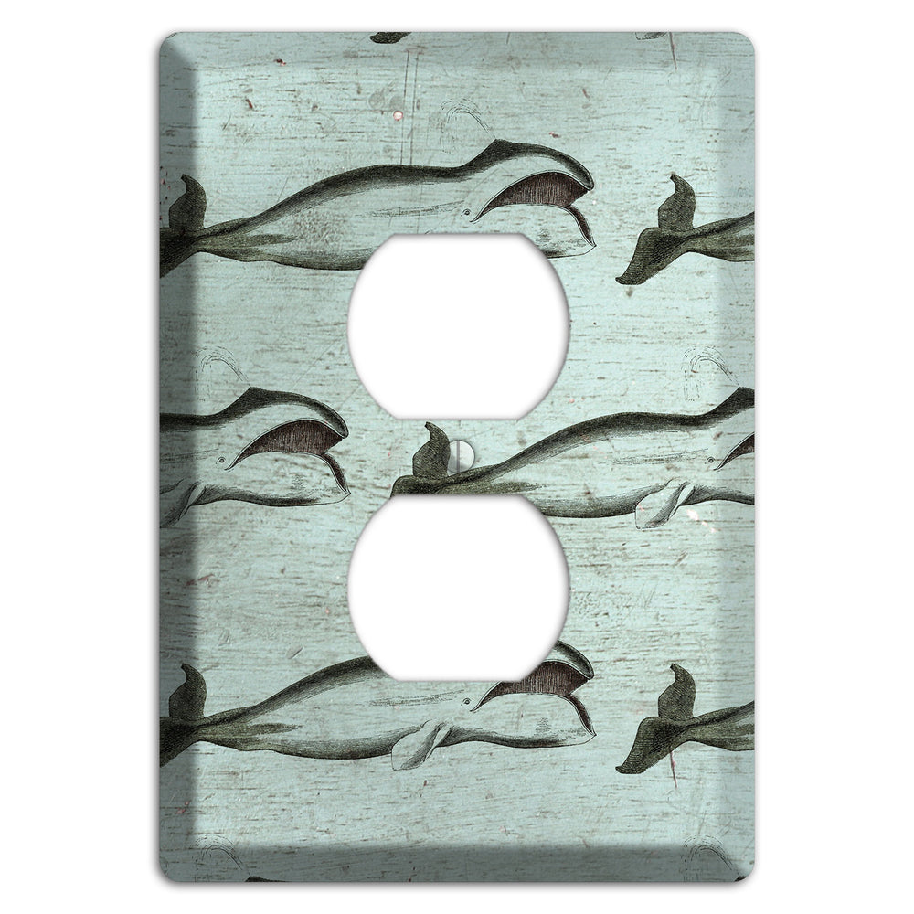 Whale Watch Duplex Outlet Wallplate