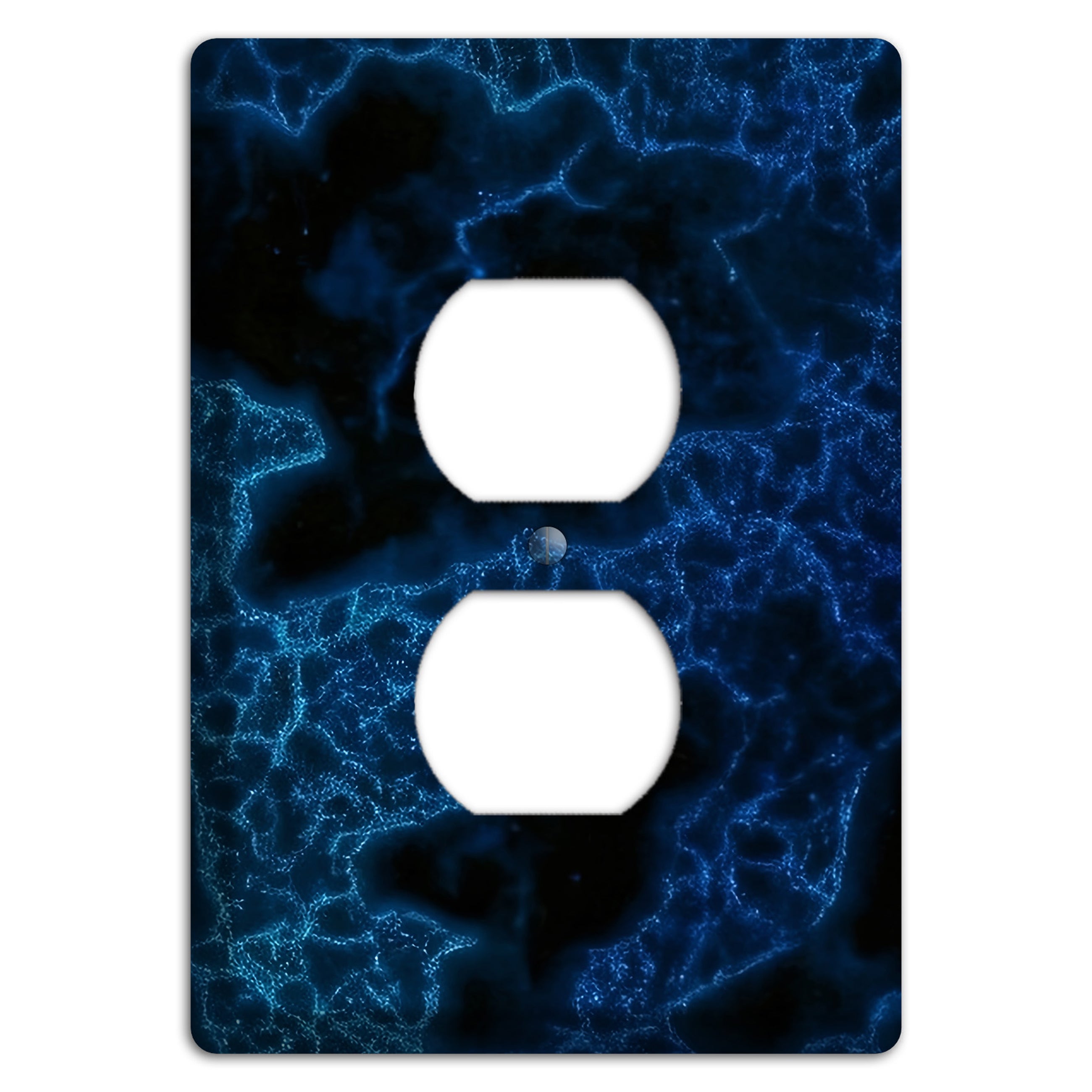 Midnight Marble Duplex Outlet Wallplate