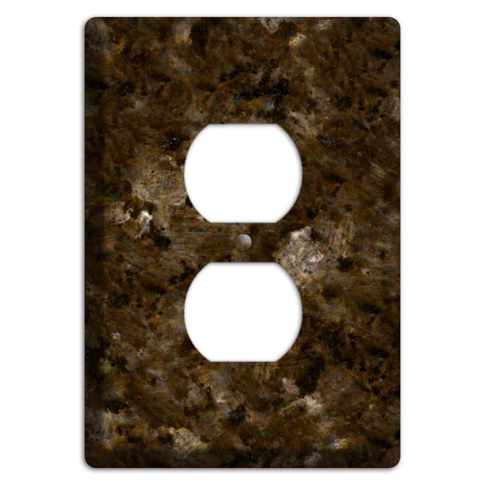 Tropical Brown Granite Duplex Outlet Wallplate