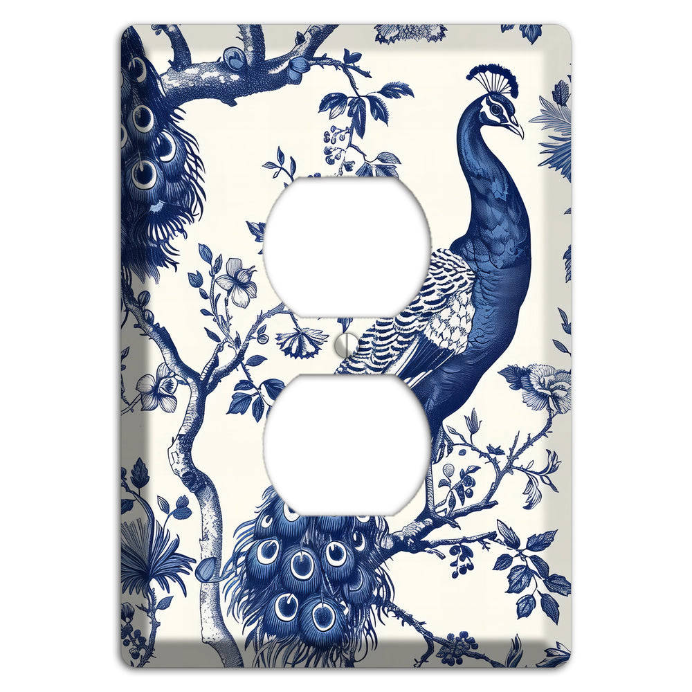 Peacock & Bough Duplex Outlet Wallplate