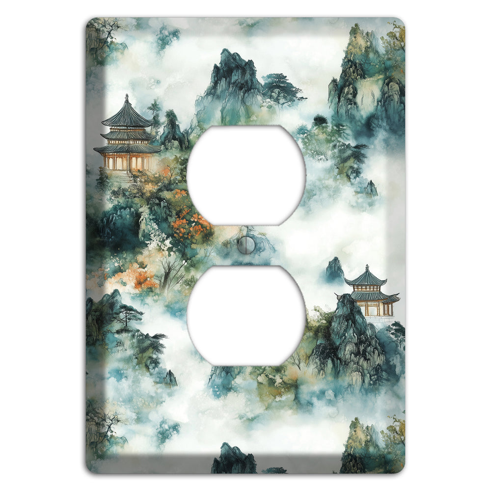 Pavilions in the Mist Duplex Outlet Wallplate