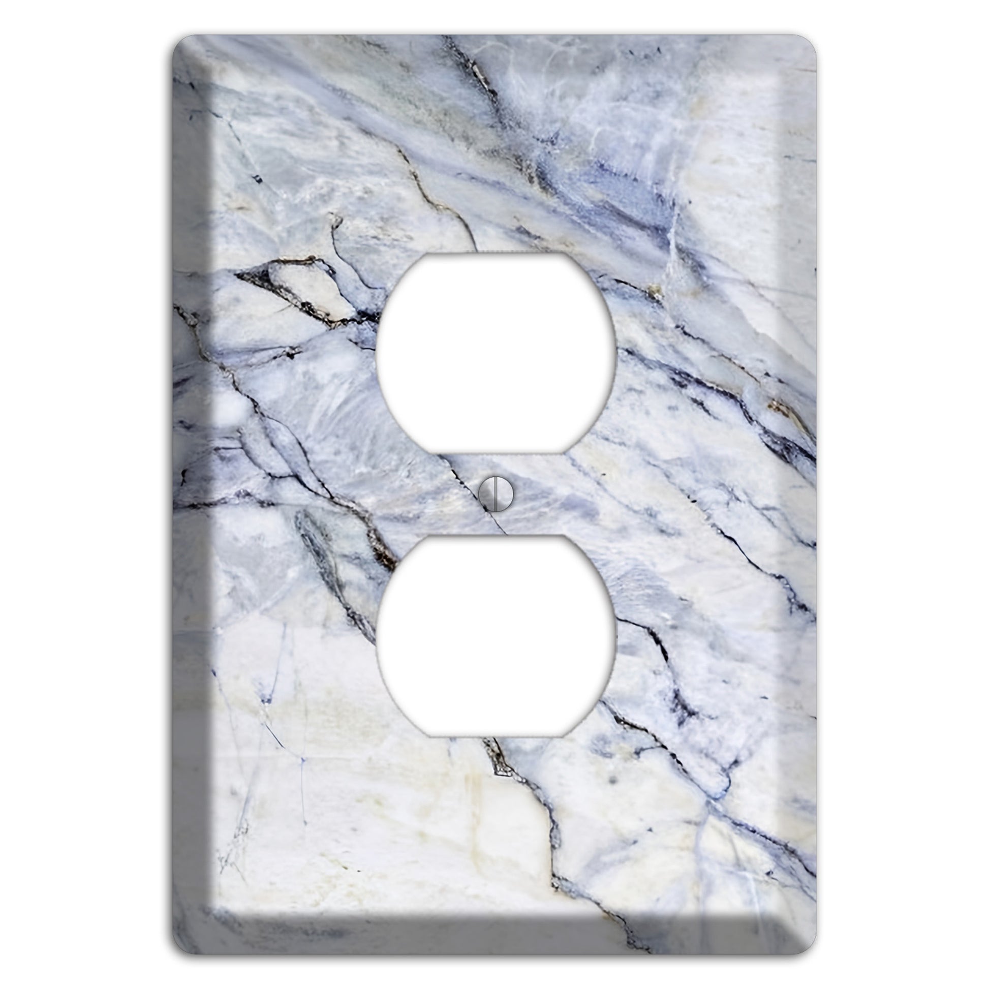 Geyser Marble Duplex Outlet Wallplate