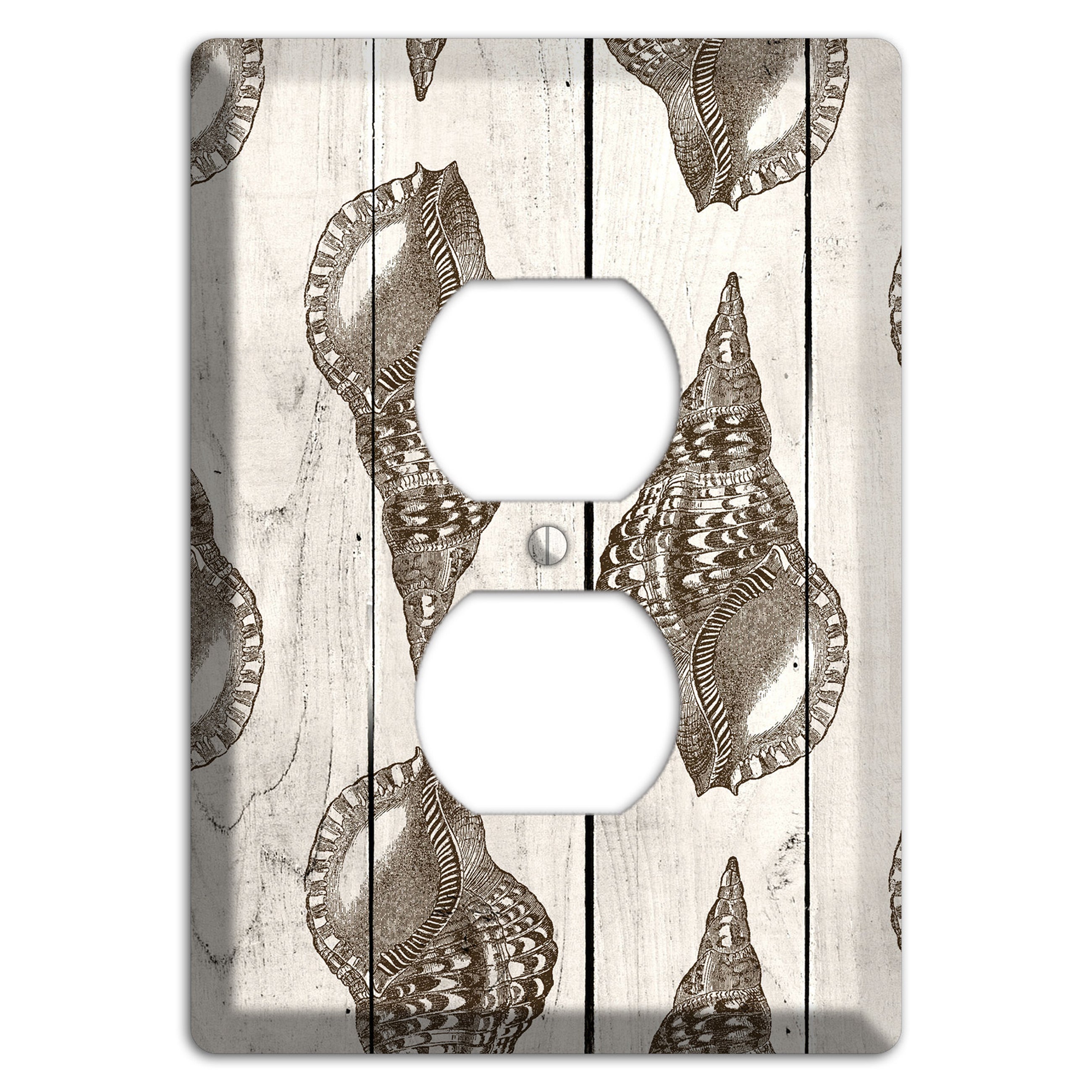 Shellbound Shore Duplex Outlet Wallplate