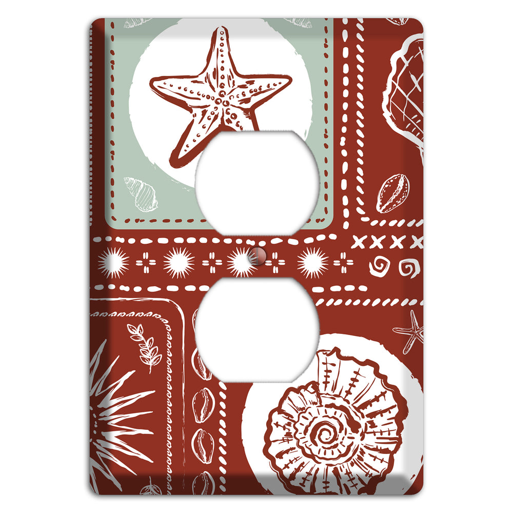 Crimson Tide Relics Duplex Outlet Wallplate