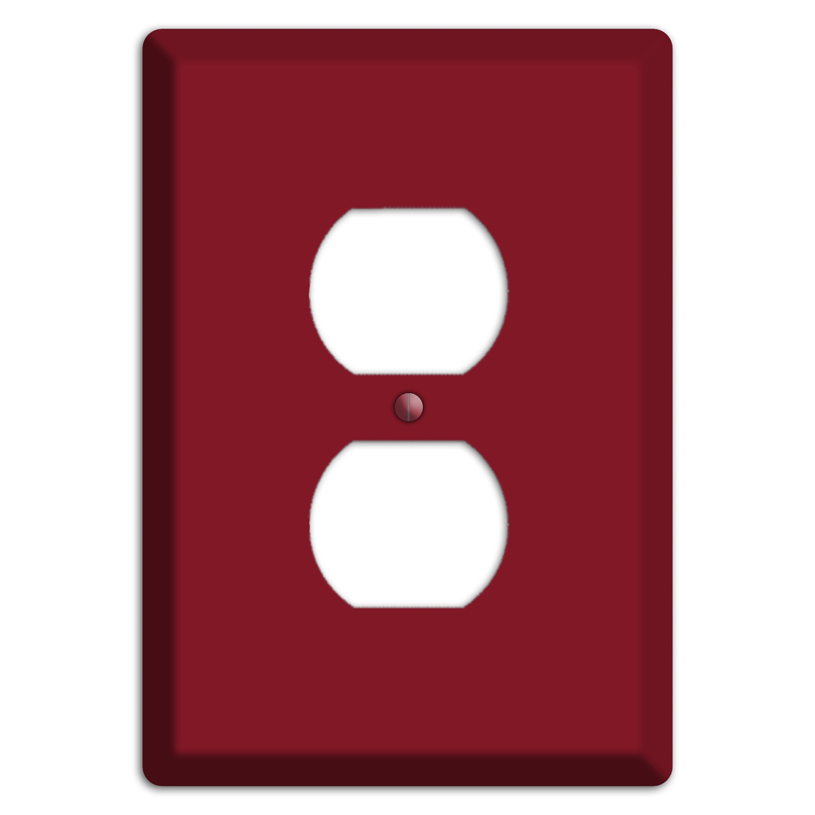 Baxter Burgundy Wine Duplex Outlet Wallplate