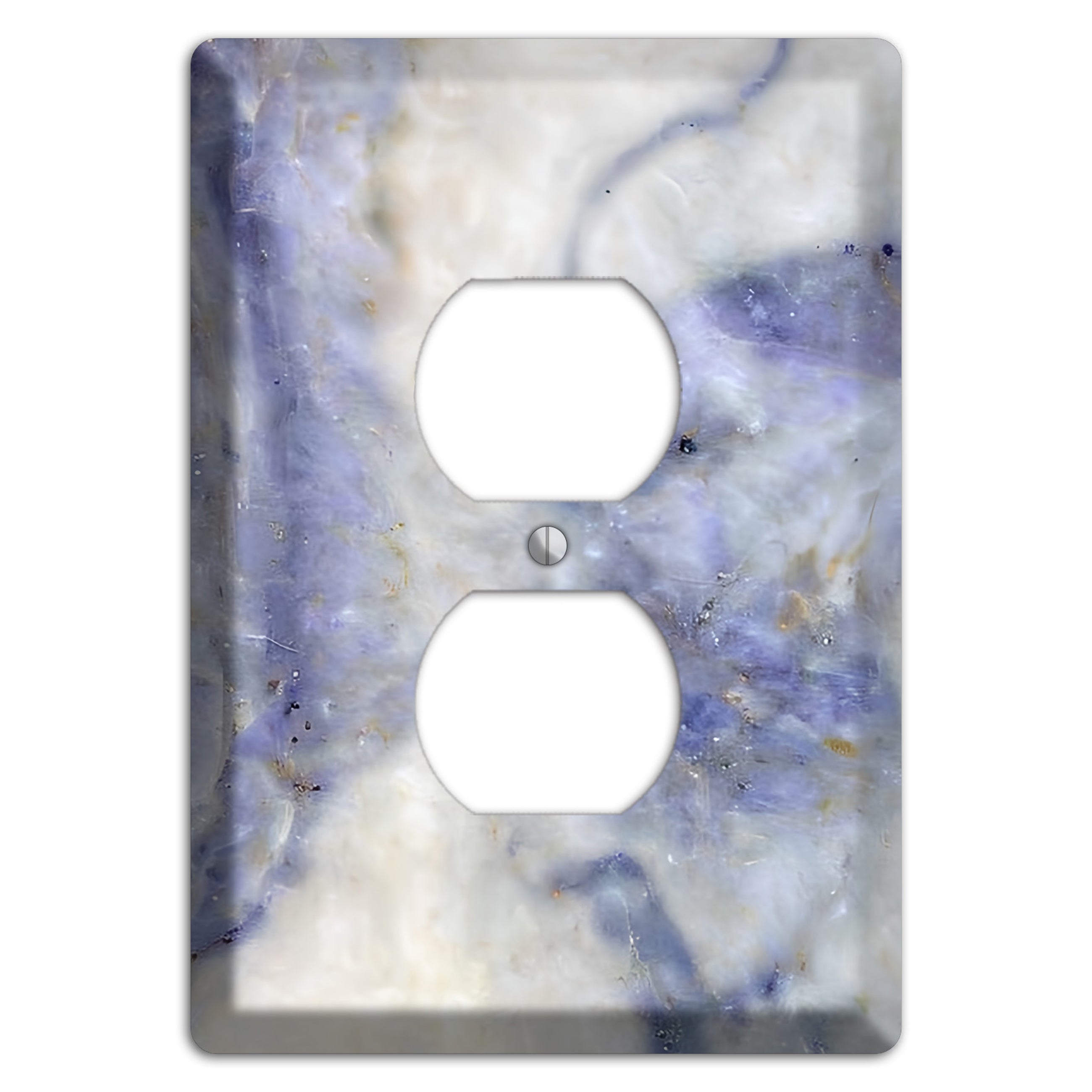 Spindle Marble Duplex Outlet Wallplate