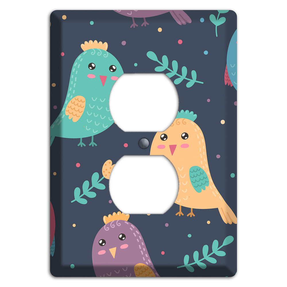 Jungle Giggles (Dark) Duplex Outlet Wallplate