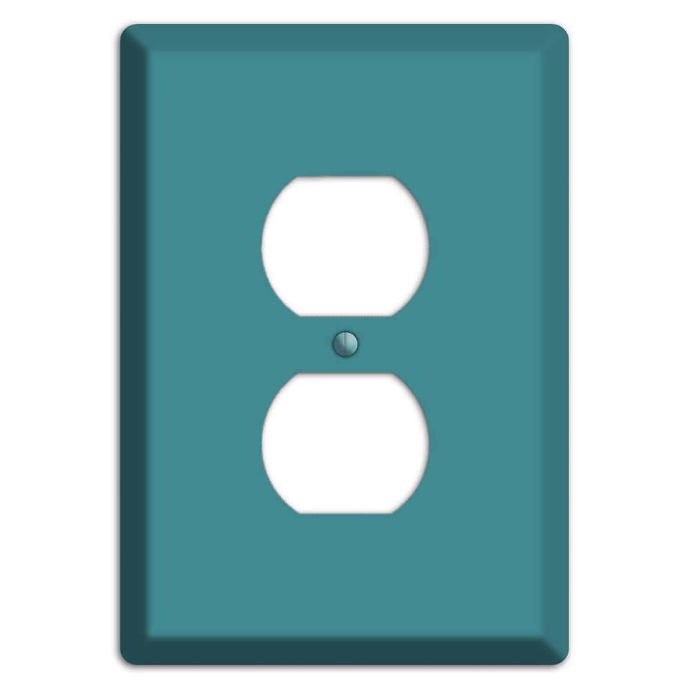 Baxter Turqouise Duplex Outlet Wallplate