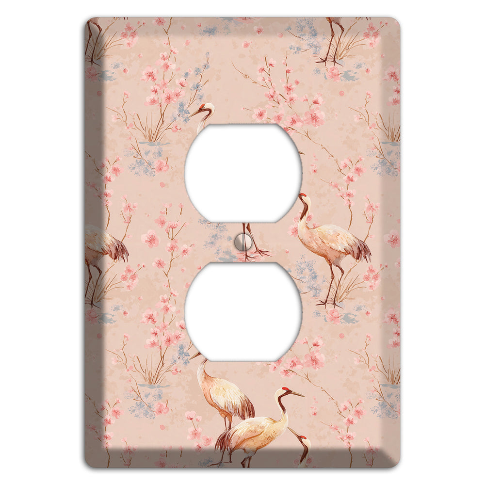 Blush Sakura Passage Duplex Outlet Wallplate