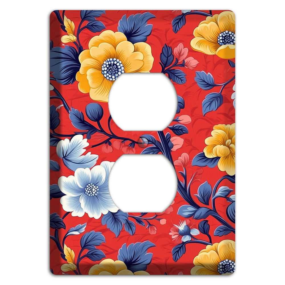 Scarlet Garden Reverie Duplex Outlet Wallplate