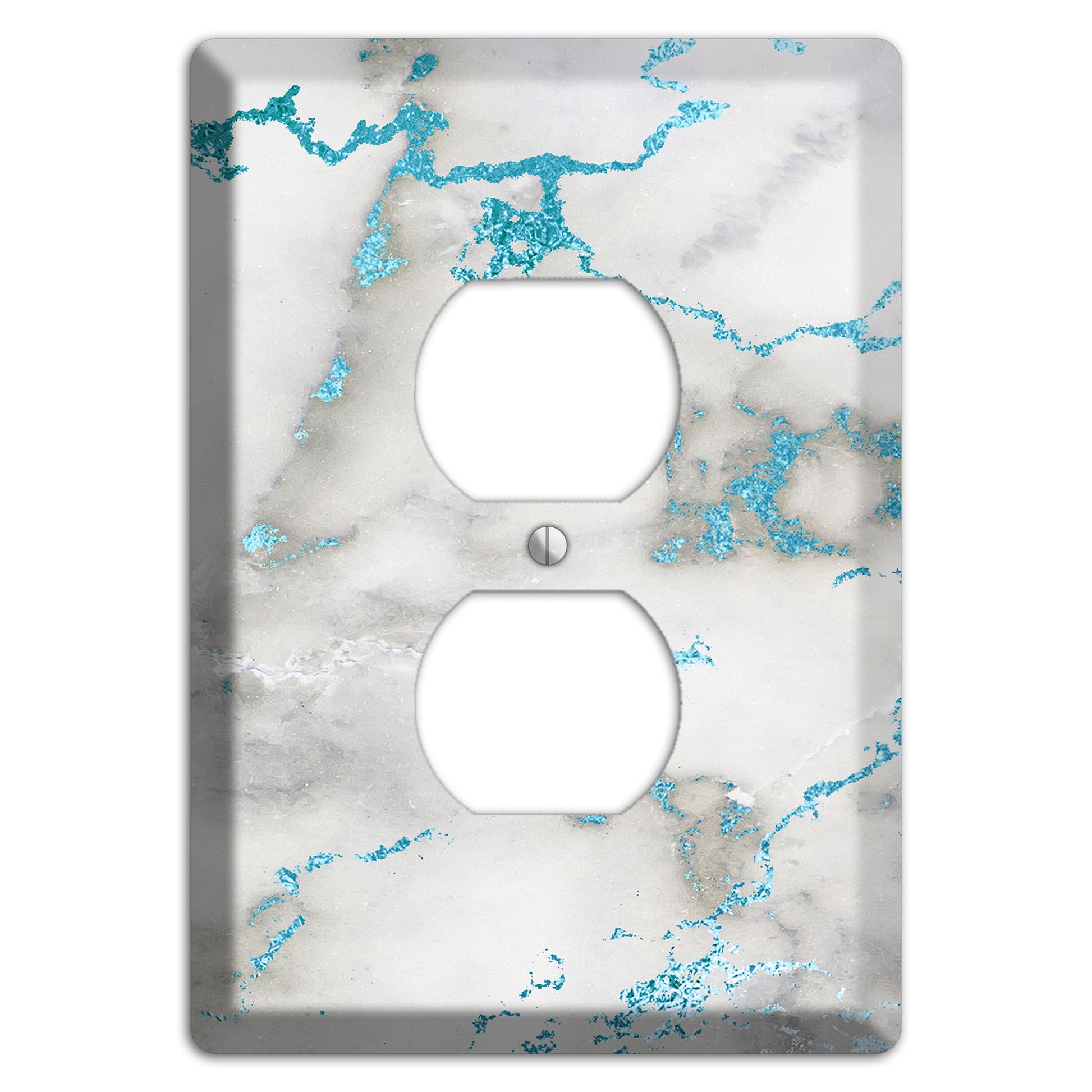 Gumbo Marble Duplex Outlet Wallplate