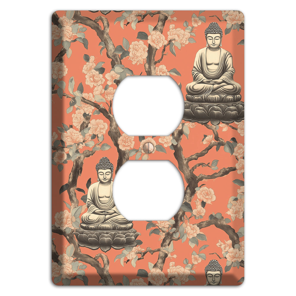 Lotus & Bough Duplex Outlet Wallplate