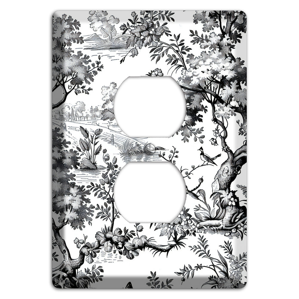 Pastoral Ink Reverie Duplex Outlet Wallplate