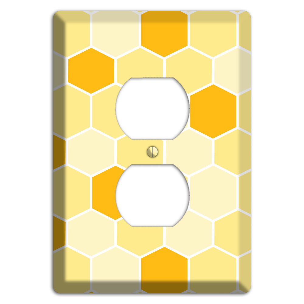 Honeycomb Harvest Duplex Outlet Wallplate
