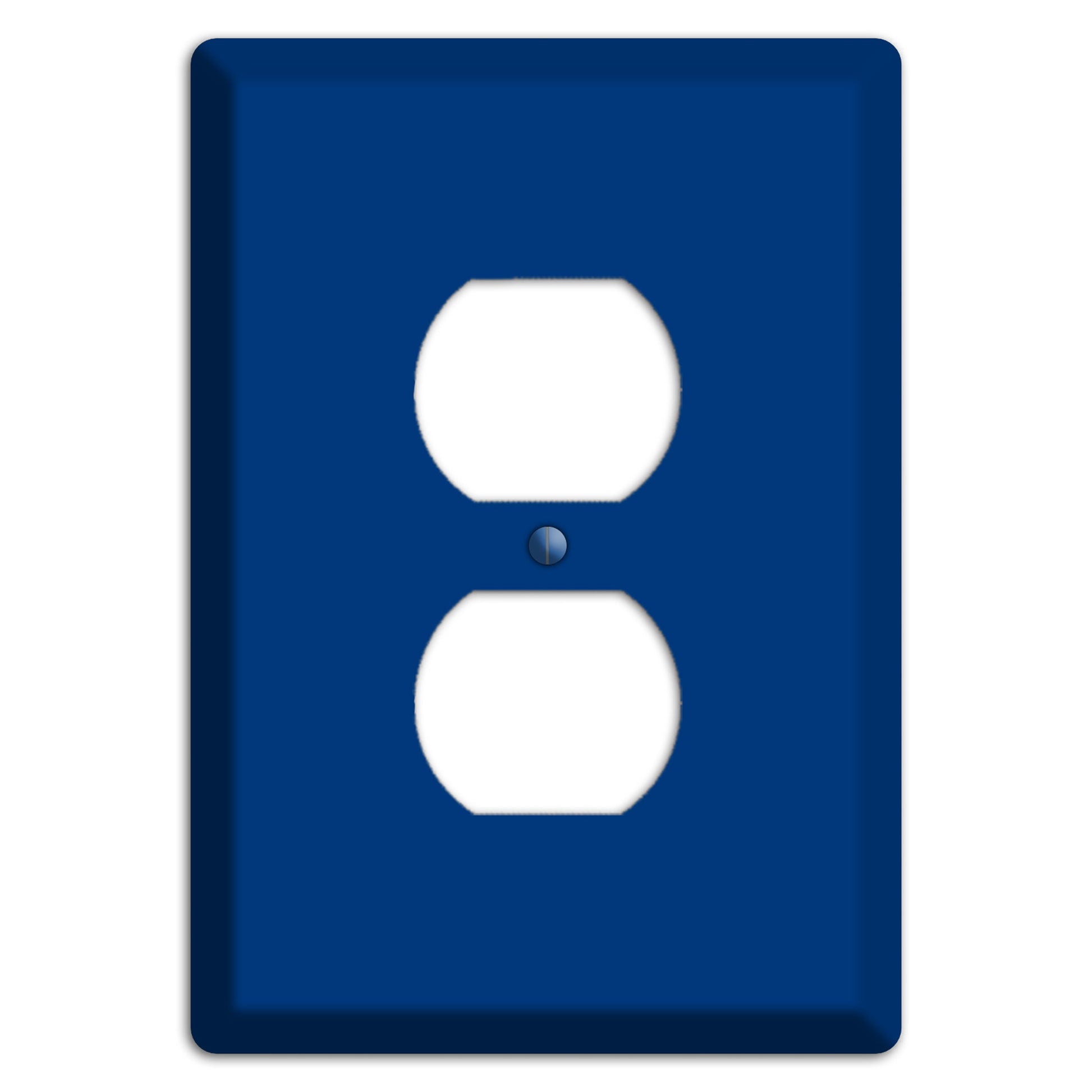Baxter Simply Blue Duplex Outlet Wallplate