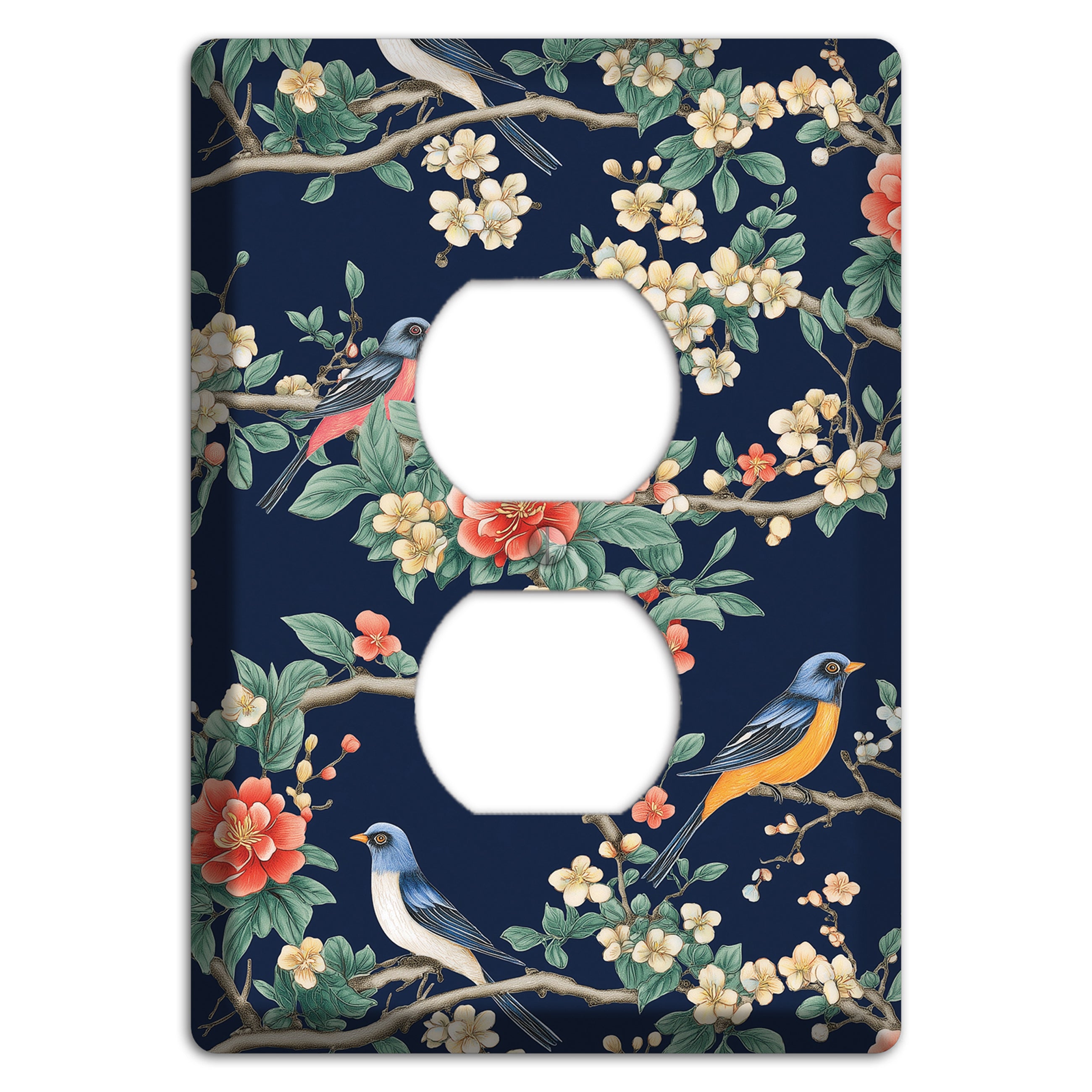 Songbirds & Blossoms Duplex Outlet Wallplate