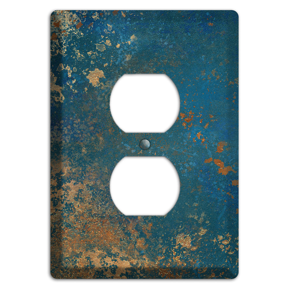 Oxidized Ocean Duplex Outlet Wallplate