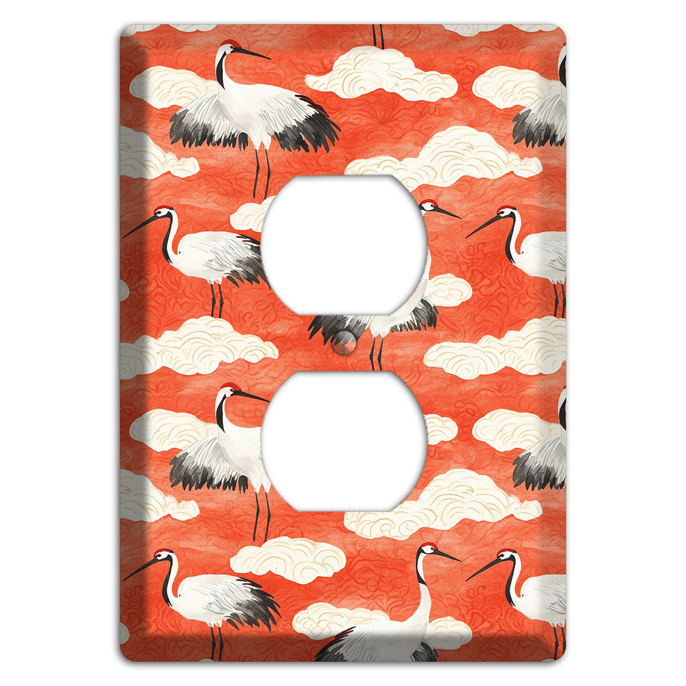 Vermillion Cloud Ceremony Duplex Outlet Wallplate