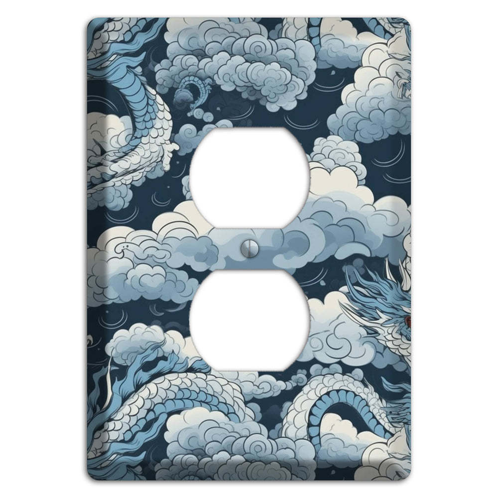 Storm Serpent Rising Duplex Outlet Wallplate